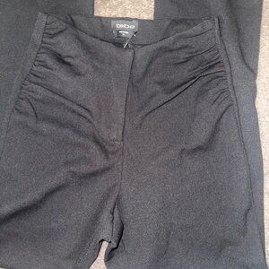 Bebe Elegant Black High-Waist pants with beautiful scrunched up hip design .